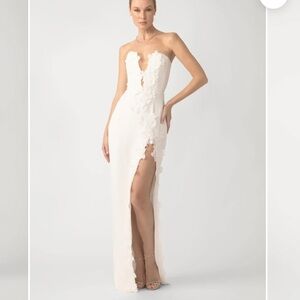 SAU LEE Florence Dress in White